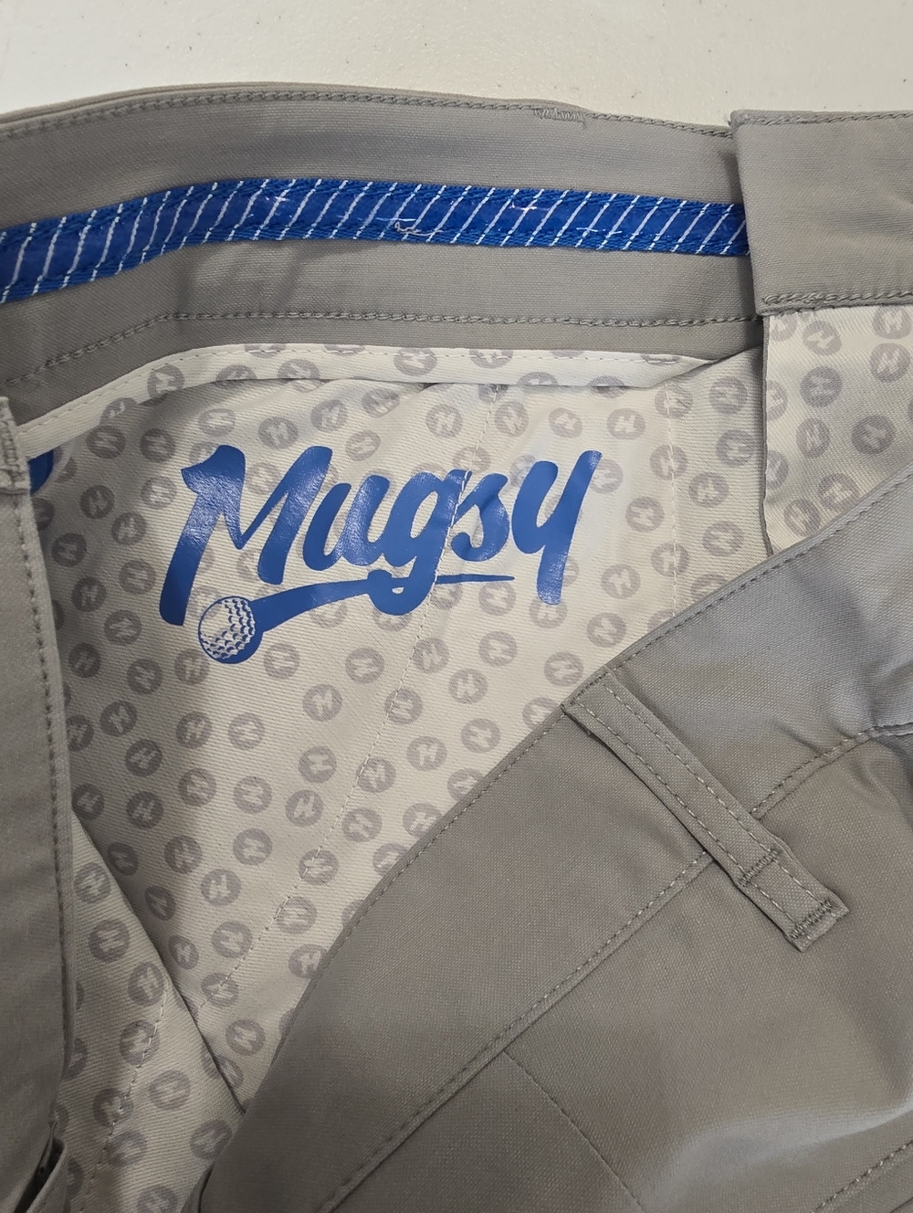 Mugsy Jacks Golf Shorts Gray Men's 34 Preppy Performance Wear - Picture 11 of 14